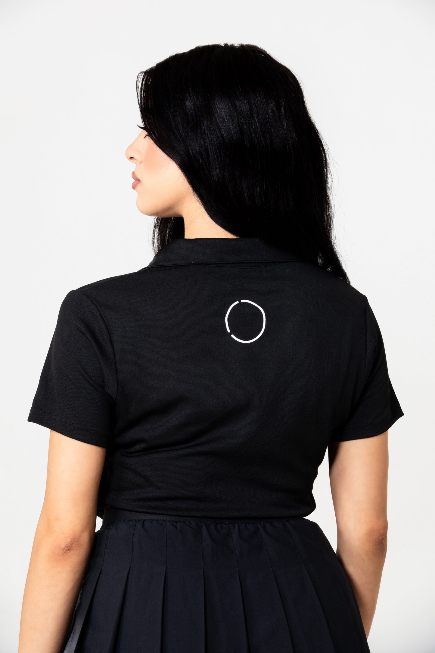 Women's Black Polo